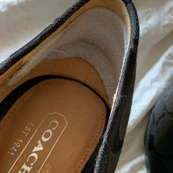Coach black monogram high heels size 8 - Picture 5 of 16